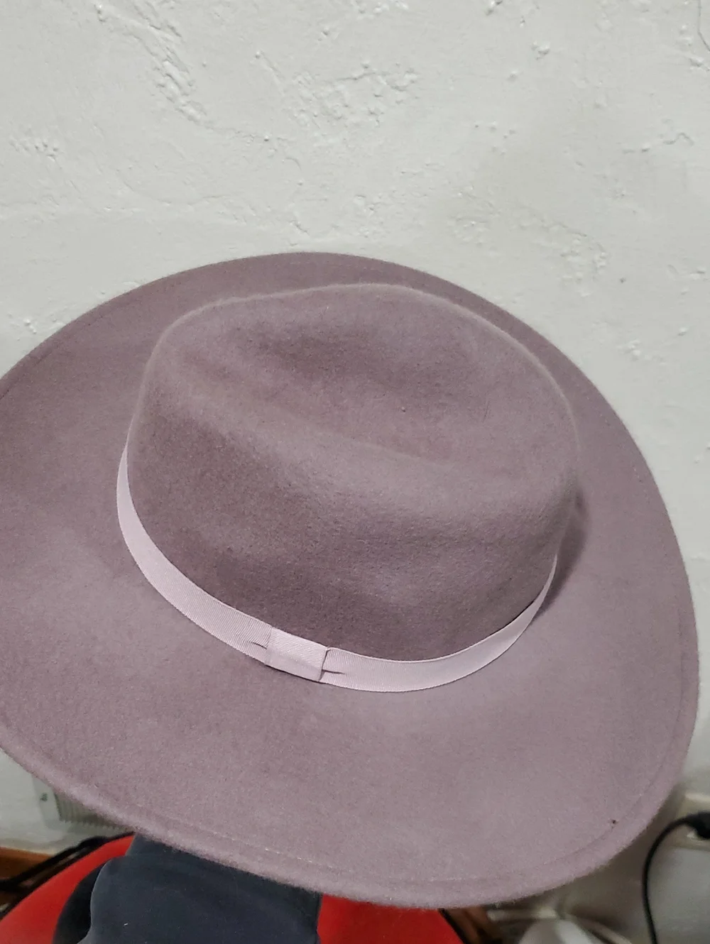 Lucky Brand 100% Wool Wide Brim Ranger Hat In Dusty Mauve